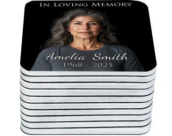 Memorial Favor Photo Magnets - Custom Personalized Funeral Keepsakes, In Loving Memory Gifts