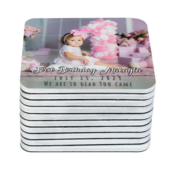 Birthday magnets party favor magnets are great thank you gifts for your guests.