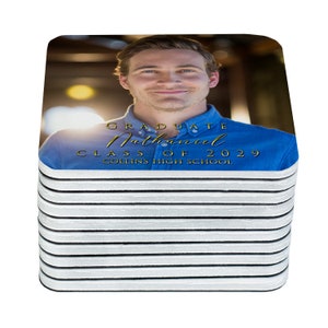 2025 Graduation Keepsake Magnets | Custom Senior Photo Favors | Personalized Party Gifts