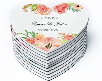 Wedding magnets, Thank you magnets, Personalized wedding favors