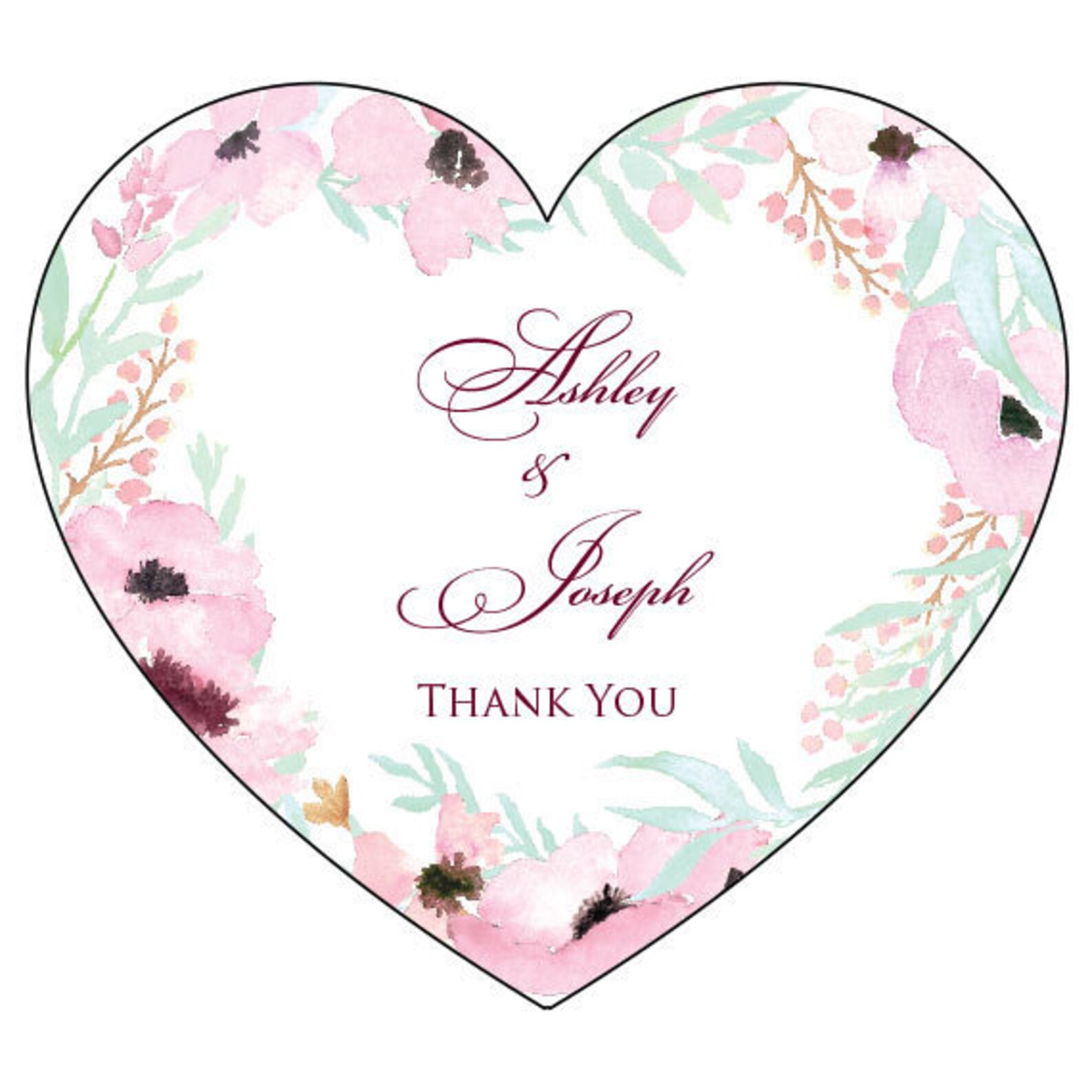 Wedding Thank You Personalized Wedding Etsy Canada