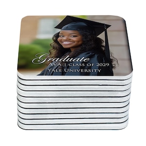Personalized Senior 2025 Magnets | High School Graduation Party Favors | Custom Photo Gifts