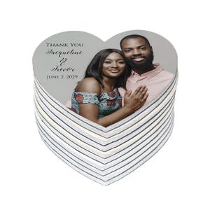 Custom Wedding Picture Magnets - Personalized Photo Wedding Favors for Wedding Guests