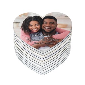Custom Wedding Thank You Photo Magnets - Personalized Wedding Favor Magnets for Guests