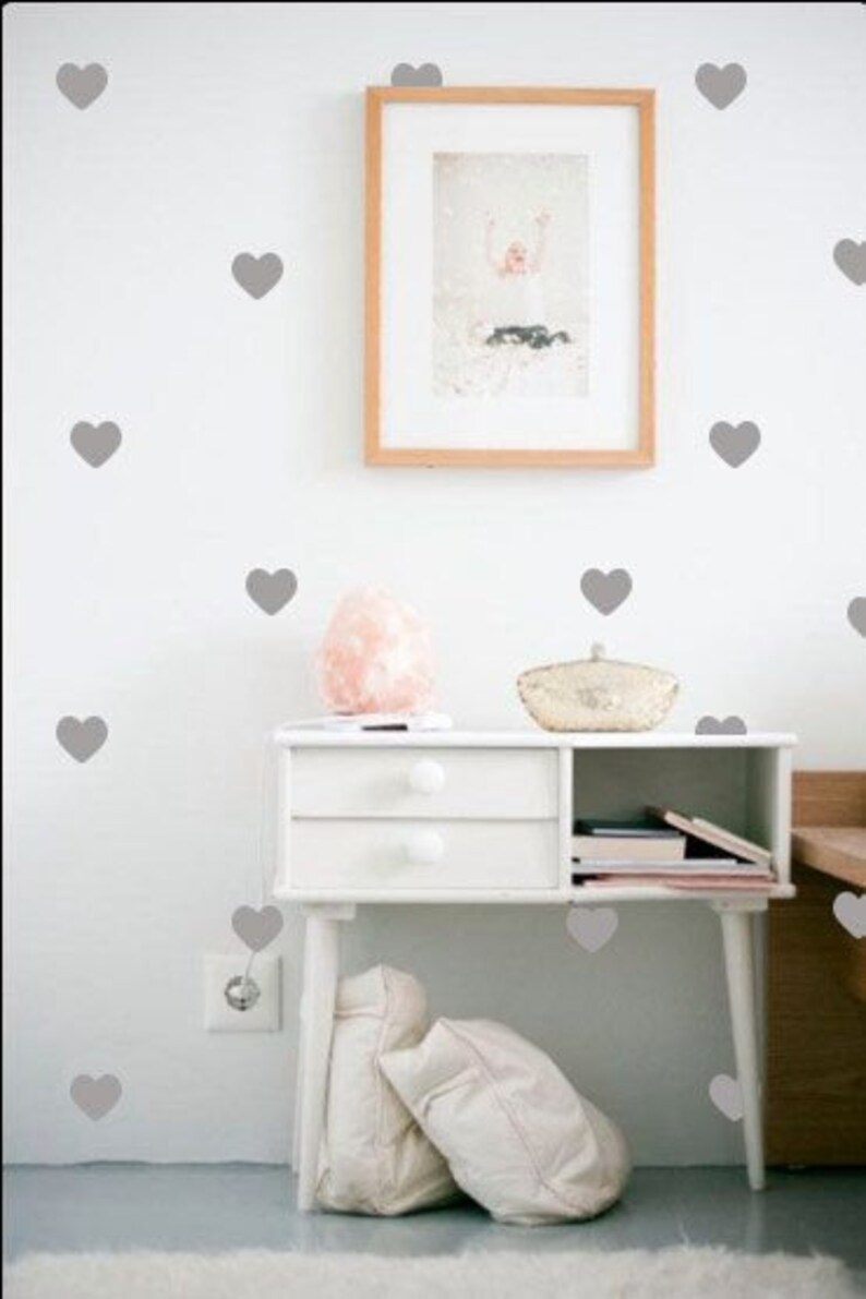 Heart Wall Decal Heart Decal Heart Wall Decals Mini Heart Etsy