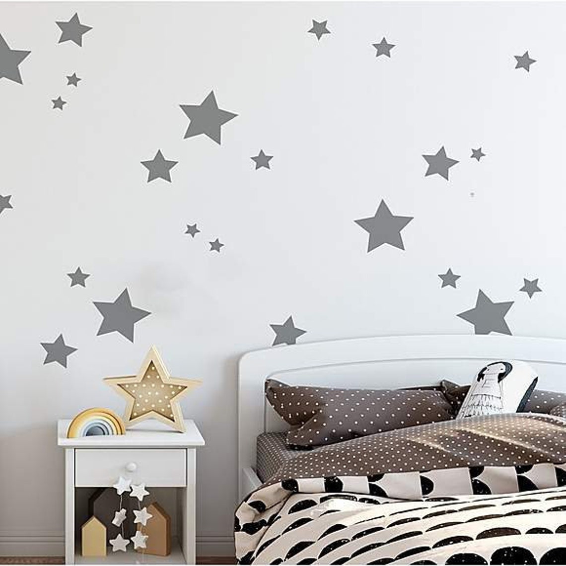 Star Vinyl Wall Decal Star Wall Decal Stars Wall Sticker Etsy