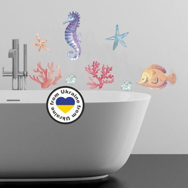 Under the Sea Decal Ocean Decals Ocean Wall Decals Etsy