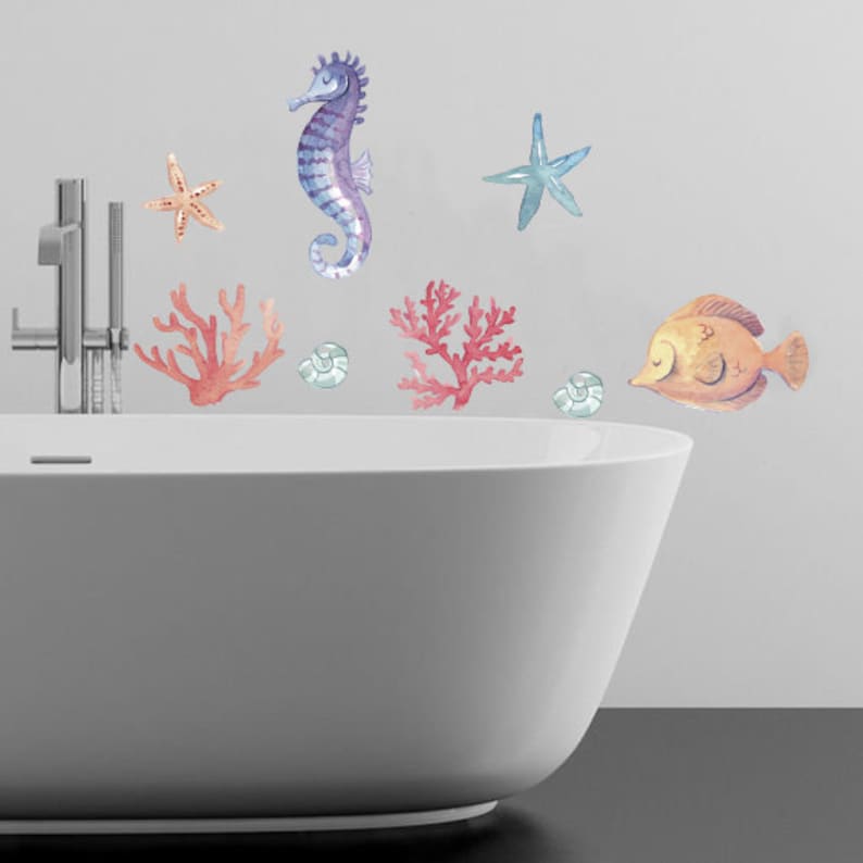 Under the Sea Decal Ocean Decals Ocean Wall Decals Etsy