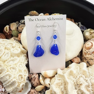 Sea Glass Earrings, Sea Glass Jewelry, Sea Glass, Beach Glass Jewelry, Everyday Wear ,Sterling Silver earrings, Summer Jewelry, Earrings