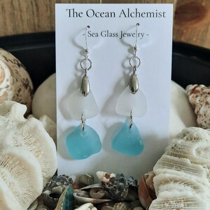 Sea Glass Earrings, Sea Glass Jewelry, Sea Glass, Beach Glass Jewelry, Everyday Wear ,Sterling Silver earrings, Summer Jewelry, Earrings