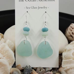 Sea Glass Earrings, Sea Glass Jewelry, Sea Glass, Beach Glass Jewelry, Everyday Wear ,Sterling Silver earrings, Summer Jewelry, Earrings