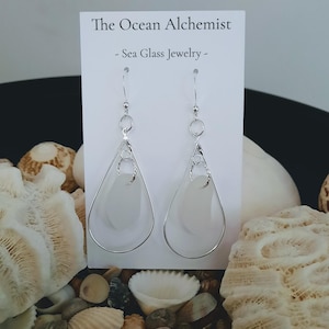 Sea Glass Earrings, Sea Glass Jewelry, Sea Glass, Beach Glass Jewelry, Everyday Wear ,Sterling Silver earrings, Summer Jewelry, Earrings