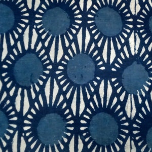 Indian Block Print Fabric,Indigo Blue,Geometric Print Fabric,By the Yard Fabric,Dress Fabric,Upholstery Fabric,Quilting Fabric