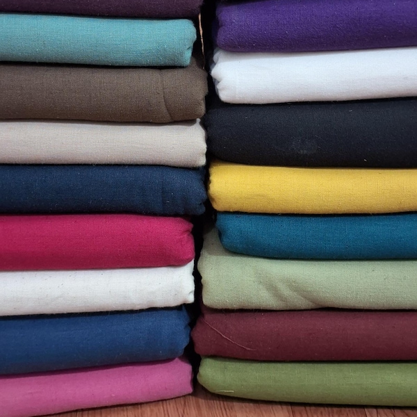 Tela de algodón lisa y lisa, tela cortada a medida, tela para costura, tela para tapicería, tela para confección, tela india, tela de algodón flameado