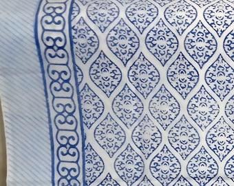 Sarong White Blue,Sarong Block Print,Sarong Floral print,Sarong Pareo for women,Sarong Beach Wrap Scarf,Bikini Cover,Wrap Dress SWGSRG 40