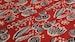 Red Black Floral Leaf Fabric,Indian Hand Block Print Cotton Voile Fabric,By the Yard Fabric,tela india,stoffe baumwolle,Jaipur Fabric