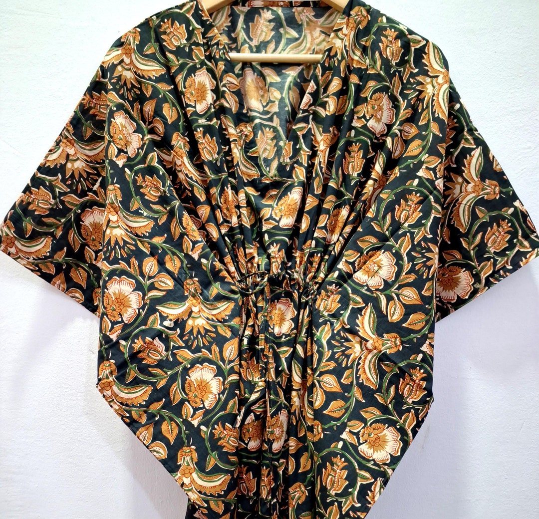 FR985 LIME/BLACK ONE ARM KAFTAN DRESS