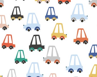 Tissu coloré pour voitures, Voitures de dessins animés, Tissu pour enfants, Tissu par mètre, Solmariart, courtepointe en coton, Tissu jersey, Drap fin, Minky