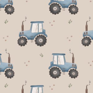 Tela de tractor azul, tela de tractor agrícola, tela cortada a medida, Autumn River, algodón para acolchado, satén, paño fino, minky, tejido de punto, jersey