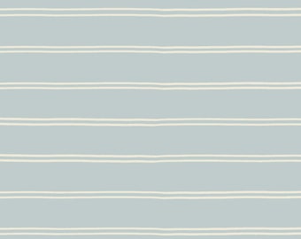 Light Blue and White Stripe Fabric, Pinstripe Fabric, Fabric by the Yard, Erin Kendal, Quilting Cotton, Canvas, Bamboo, Spandex, Sateen