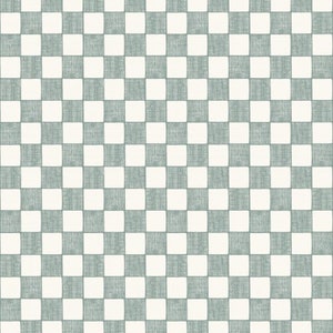 Checker Fabric in Jadeite, Fabric by the Yard, Hufton Studio, Quilting Cotton, Canvas, Spandex, Broadcloth, Sateen, Rib Knit, Bamboo, Swim