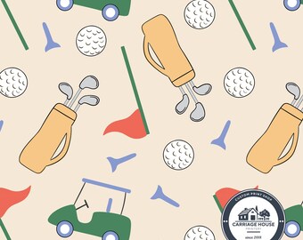 Golfing Fabric, Golf Club Cart Material, Prue Melanie