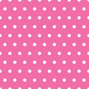 Valentine&#39;s Polka Dots, Fabric by the Yard Cate and Rainn, Quilting Fabric, Organic Cotton, Bamboo, French Terry, Jersey, Swim Fabric