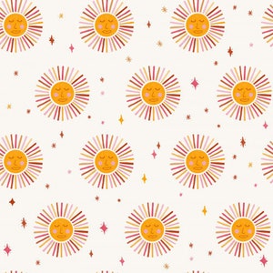 Tissu Sun Faces, tissu par mètre, Vivie and Ash, coton pour matelassage, tissu de bain, bambou, coton élasthanne, drap fin, tissu de short de bain