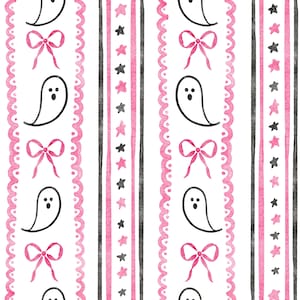 Pink Ghost Fabric, Halloween Fabric, Fabric by the Yard, Fall Fabric, Vivie & Ash, Quilting Cotton, Broadcloth, Canvas, Knit Fabric, Spandex