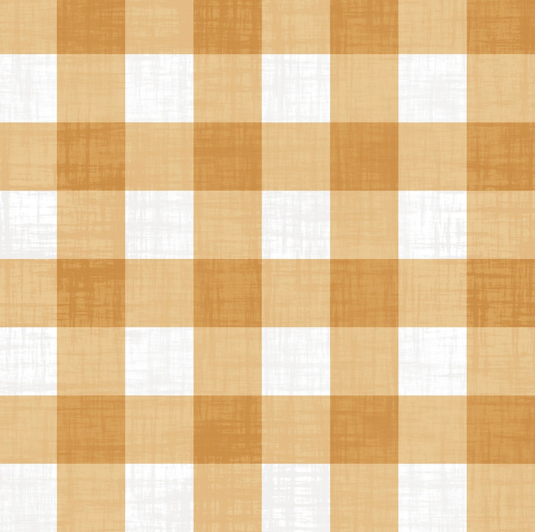 Mustard Gingham Ruffled Tank Top