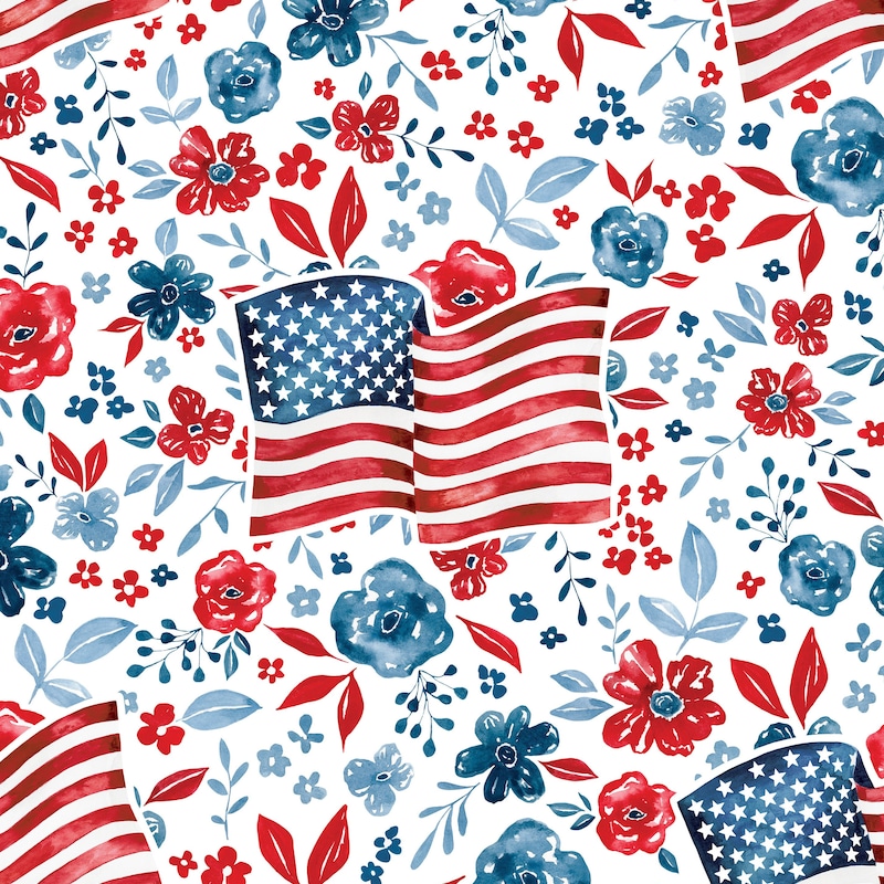 American Flag Fabric by the Yard - Etsy