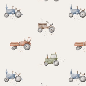 Tela de tractor vintage, tela de tractor agrícola, tela cortada a medida, Autumn River, algodón para acolchado, satén, paño fino, Minky, tejido de punto