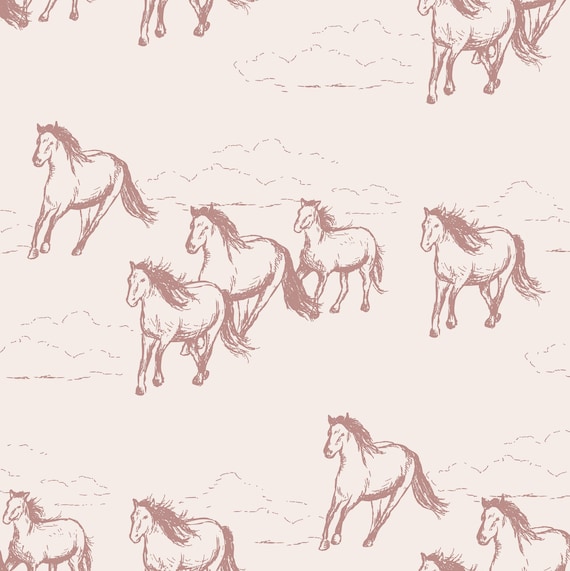 Jersey Stoff Stoff Meterware Pferdemotiv Jersey Mit Pferden Pferde