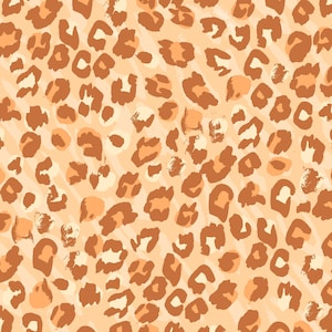 Brown Leopard Print Fabric, Animal Print Fabric, Fabric by the Yard, Jac Slade, Quilting Cotton, Canvas, Knit Fabric, Sateen, Minky, Jersey