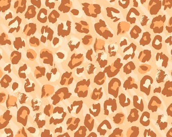 Brown Leopard Print Fabric, Animal Print Fabric, Fabric by the Yard, Jac Slade, Quilting Cotton, Canvas, Knit Fabric, Sateen, Minky, Jersey