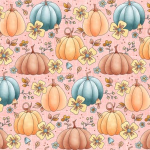 Rosa Kürbis Blumenstoff, Meterware, Herbst Stoff, Krystal Winn, Quilt Baumwolle, Minky, Strickstoff, Leinwand, Jersey