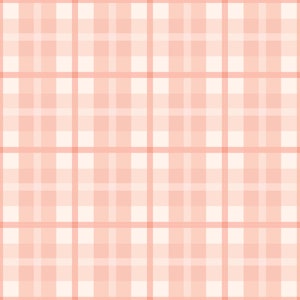 Pink Plaid Fabric, Easter Fabric, Cate & Rainn, Fabric by the Yard, Quilting Cotton, Bamboo, Sateen, Jersey, Spandex, French Terry, Canvas