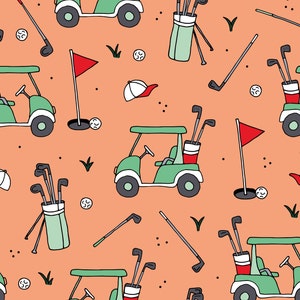 Oranger Golf Stoff, Sport-Golf-Stoff, Meterware, Patchworkstoff, Baumwollstoff, Strickstoff, Canvas, Boardshort, Jersey