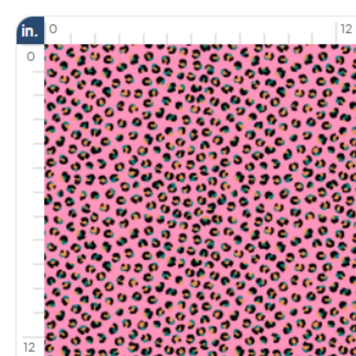 Pink Leopard Print Fabric, Animal Print Fabric, Fabric by the Yard