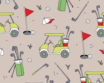 Hellbrauner Golf-Stoff, Sport-Golf-Stoff, Meterware, Patchworkstoff, Quilt-Baumwolle, Strickstoff, Leinwand, Boardshort, Jersey