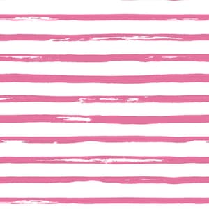 Bright Pink Stripes, Pink and White Stripe Fabric, Fabric by the Yard, Quilting Cotton, Spandex, Bamboo, Fat Quarter, Jersey, French Terry