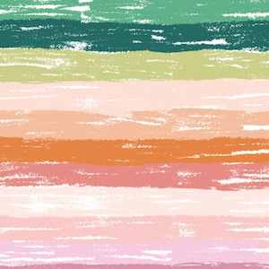 Colorful Stripe Fabric, Mermaid Life Stripes, Fabric by the Yard, Shop Cabin, Quilting Cotton, Bamboo, Canvas, Sateen, Swim Fabric, Jersey