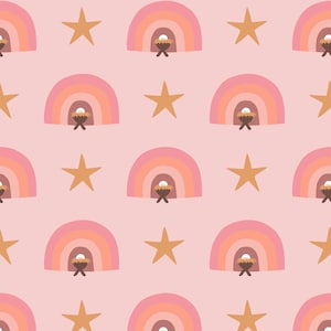Pink Nativity Scene Fabric, Religious Christmas Fabric, Fabric by the Yard, Hey Cute, Quilting Cotton, Knit Fabric, Canvas, Sateen, Minky
