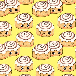 Cinnamon Bun Fabric, Cinnamon Roll Fabric, Children&#39;s Fabric, Fabric by the Yard, Rocket Lion, Quilting Cotton, Minky, Canvas, Knits