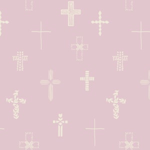 Lila lila Kreuz Stoff, Ostern Stoff, Stoff Bulk Lager, Erin Kendal, Christian Stoff, Quilten Baumwolle, Bambus, Spandex, Wollstoff