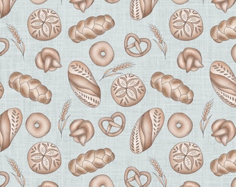 Tessuto per pane a lievitazione naturale, tessuto per cottura al forno, tessuto tagliato su misura, Krystal Winn, cotone per trapuntatura, raso, tessuto a maglia, jersey, panno, spandex