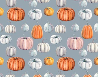 Bunter Kürbis Stoff, Meterware, Herbst Stoff, Michelle Hemeon, Quilt Baumwolle, Strickstoff, Sateen, Minky, Leinwand, Webstoff