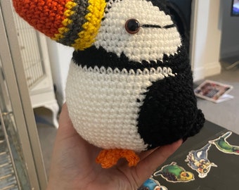 Crochet Puffin Large Amigurumi Plush