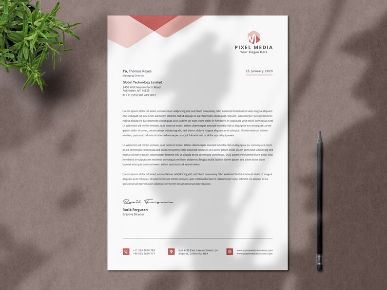 Letterhead Template Word Editable Clean Letterhead ...