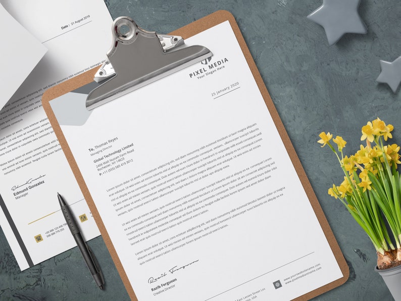Letterhead Template Word Editable Clean Letterhead ...